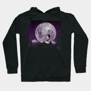 Skiing Freestyle - Purple Night Hoodie